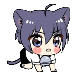 Sticker from Boy of the black cat @nyakwii