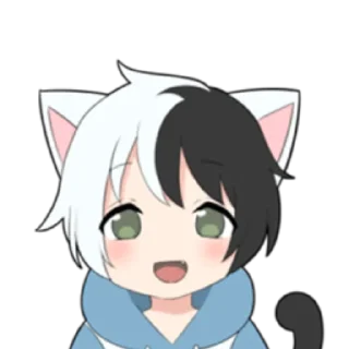 🌓 emoji cat boyﾐ ˚✧ @nyakwii Telegram sticker 14 of 24