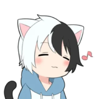 🌓 emoji cat boyﾐ ˚✧ @nyakwii Telegram sticker 16 of 24