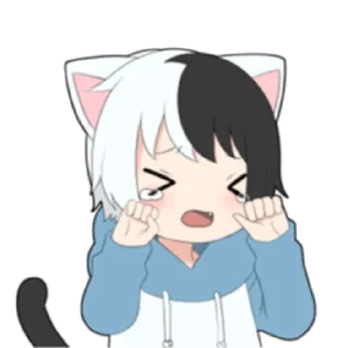 🌓 emoji cat boyﾐ ˚✧ @nyakwii Telegram sticker 2 of 24