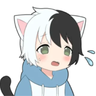 🌓 emoji cat boyﾐ ˚✧ @nyakwii Telegram sticker 6 of 24