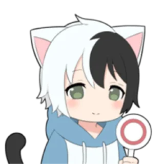 🌓 emoji cat boyﾐ ˚✧ @nyakwii Telegram sticker 22 of 24