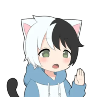 🌓 emoji cat boyﾐ ˚✧ @nyakwii Telegram sticker 15 of 24