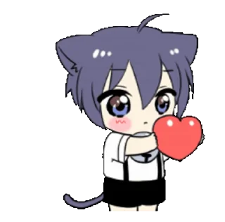 Sticker from Boy of the black cat @nyakwii