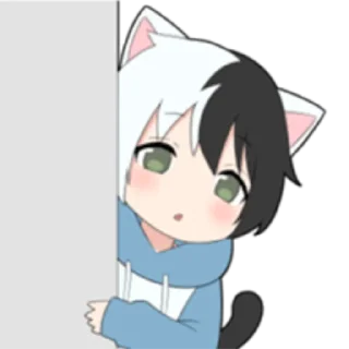🌓 emoji cat boyﾐ ˚✧ @nyakwii Telegram sticker 4 of 24