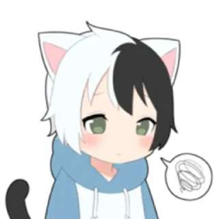 🌓 emoji cat boyﾐ ˚✧ @nyakwii Telegram sticker 23 of 24
