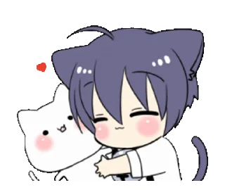 Sticker from Boy of the black cat @nyakwii