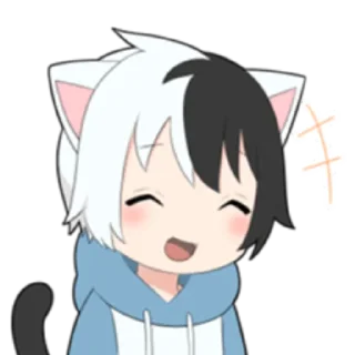 🌓 emoji cat boyﾐ ˚✧ @nyakwii Telegram sticker 21 of 24