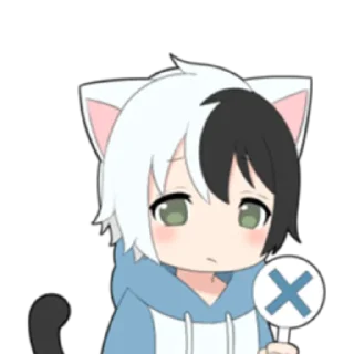 🌓 emoji cat boyﾐ ˚✧ @nyakwii Telegram sticker 12 of 24