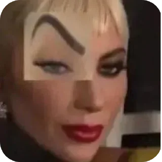 🤨 emoji Sticker_with_GaGa by: @OptimisticBitch Telegram sticker 13 of 81