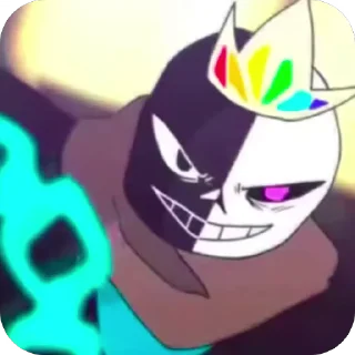 Sticker from Multiverse!King Sans @UndertaleDeltaruneStickersArts