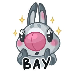 🌟 emoji Зайчик Плюша @jstplf Telegram sticker 11 of 11