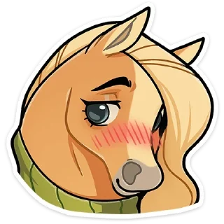 Sticker from Лошадка Карамелька ➩ @Earth928B