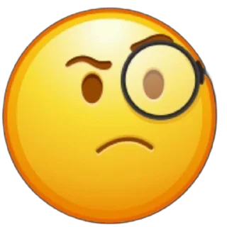🧐 emoji Смайлии; @shtukatipo Telegram sticker 10 of 26