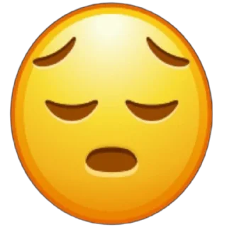 😔 emoji Смайлии; @shtukatipo Telegram sticker 6 of 26