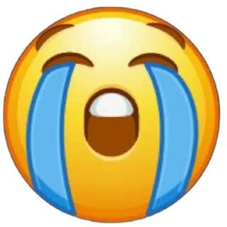 😭 emoji Смайлии; @shtukatipo Telegram sticker 5 of 26