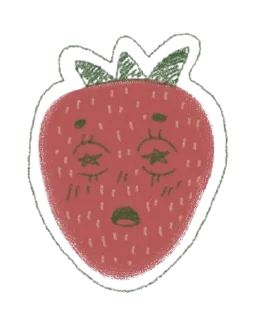 Sticker from клубника :-) @weirddsweaterr