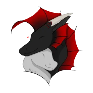 Sticker from Crimson Night Sky