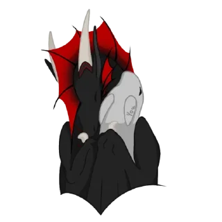 Sticker from Crimson Night Sky