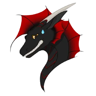 😅 emoji Crimson Night Sky Telegram sticker 19 of 106