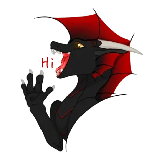 Sticker from Crimson Night Sky