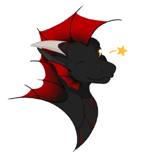 😉 emoji Crimson Night Sky Telegram sticker 7 of 106