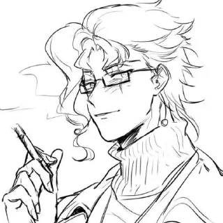 💬 emoji Kakyoin Noriaki( @Stikerslissa ) Telegram sticker 13 of 31