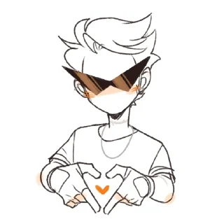 🧡 emoji Dirk Strider good stickerpack Telegram sticker 10 of 55