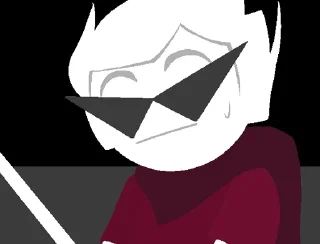 😐 emoji Dirk Strider good stickerpack Telegram sticker 9 of 55