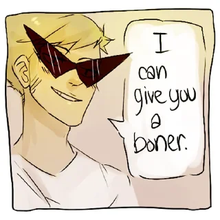 😉 emoji Dirk Strider good stickerpack Telegram sticker 19 of 55