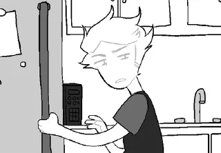 🤨 emoji Dirk Strider good stickerpack Telegram sticker 6 of 55