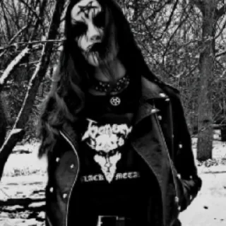 Sticker from Black metal