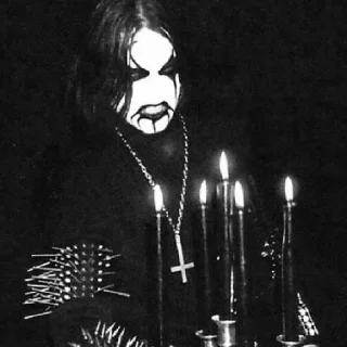 Sticker from Black metal