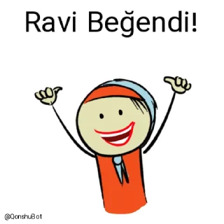 👍 emoji Ravi @Qonshubot Telegram sticker 20 of 31