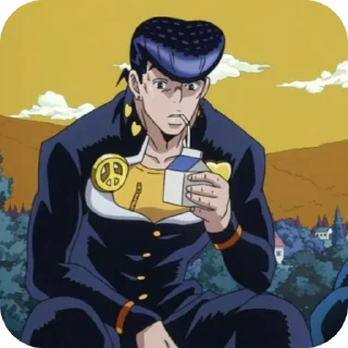 😨 emoji Josuke ➩ @Earth928B Telegram sticker 21 of 50