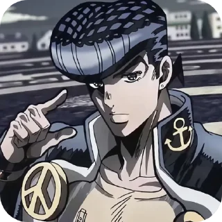 👆 emoji Josuke ➩ @Earth928B Telegram sticker 19 of 50