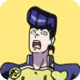 😨 emoji Josuke ➩ @Earth928B Telegram sticker 16 of 50