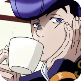 🍵 emoji Josuke ➩ @Earth928B Telegram sticker 24 of 50
