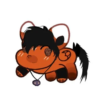 ⭐️ emoji Красная панда 😍🦴 @grape_stickerbot Telegram sticker 21 of 36