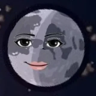 🌙 emoji Луна @Nattylwoah КТО этО ЮЗАЕТ..?? Telegram sticker 13 of 54