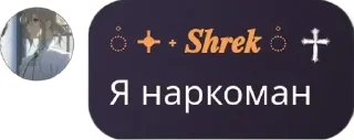 Я наркоман @naniik0 sticker 1