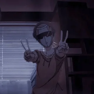 Sticker from Zankyou no Terror.
