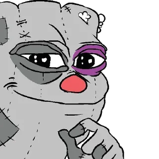 😏 emoji Rashka the Square Vatnik Telegram sticker 20 of 105