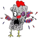 🐤 emoji Rashka the Square Vatnik Telegram sticker 18 of 105
