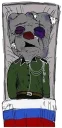 💀 emoji Rashka the Square Vatnik Telegram sticker 22 of 105