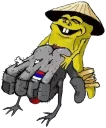 🇨🇳 emoji Rashka the Square Vatnik Telegram sticker 17 of 105
