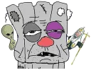 👹 emoji Rashka the Square Vatnik Telegram sticker 23 of 105