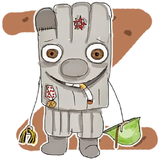 ☠️ emoji Rashka the Square Vatnik Telegram sticker 6 of 105