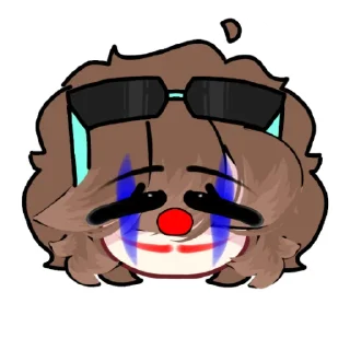 🤡 emoji Лопоклоша/Автор@tiuxi_uwu/ Telegram sticker 7 of 11