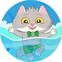 🏊 emoji СберКот и Ко :: @stickroom Telegram sticker 19 of 42